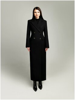 Стоит ли покупать Пальто BUBLIKAIM черное приталенное длинное 135 см? Отзывы на Яндекс Маркете