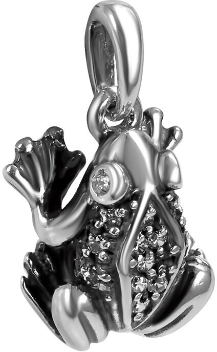 Подвеска Самородок, серебро, 925 проба, чернение