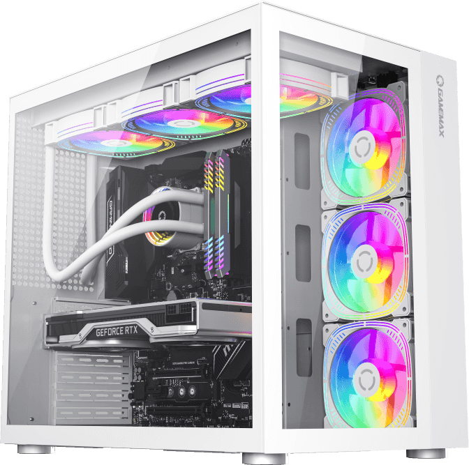 Компьютерный корпус, без блока питания ATX/ Gamemax Infinity ATX case, white, w/o PSU, w/1xUSB3.0+1xType-C