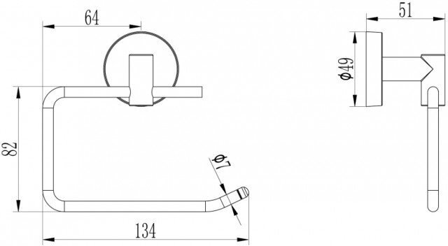 Держатель туалетной бумаги Ledeme L1703-3 без крышки - фотография № 7