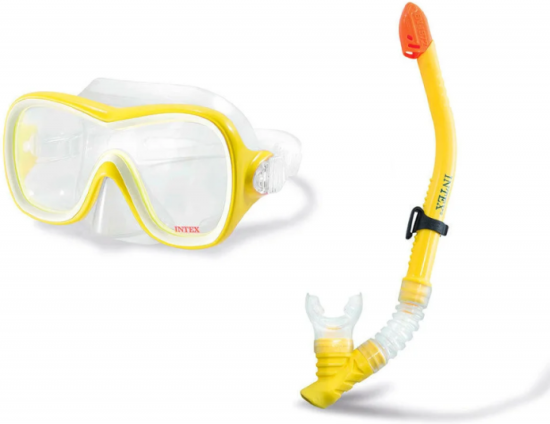 Набор Intex WAVE RIDER SWIM SET (маска, трубка) для плавания, 8+