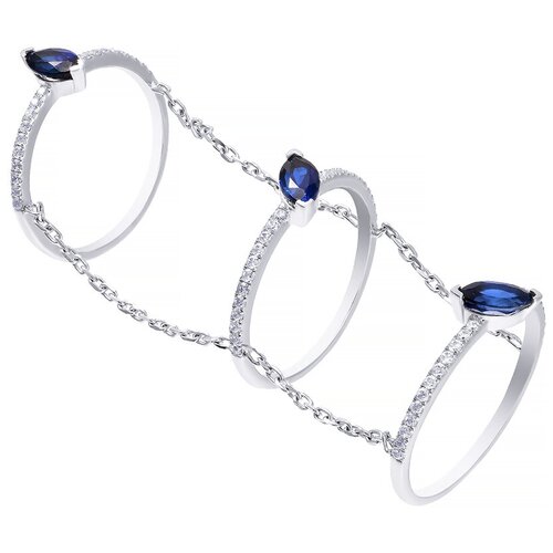 фото Element47 кольцо из серебра 925 пробы с кубическим цирконием rr11472_003_wg, размер 18.5