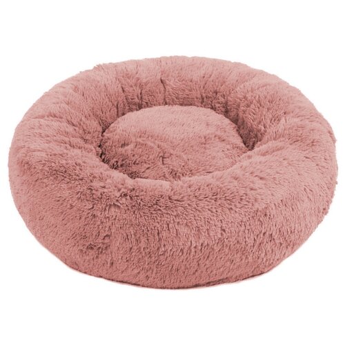 Пушистая лежанка 40 см для мелких кошек и собак, цвет серо-бежевый