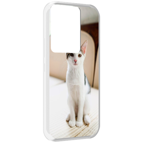 Чехол MyPads порода кошка эгейская для Itel Vision 3 Plus / Itel P38 Pro задняя-панель-накладка-бампер