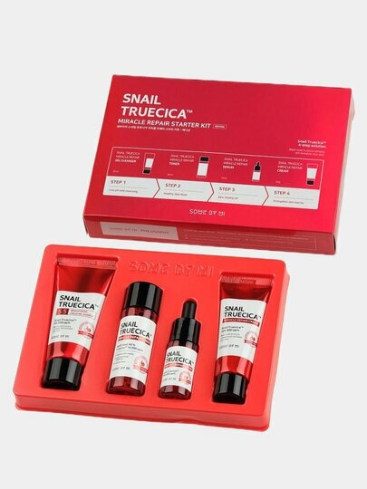 Стартовый набор Snail Truecica Miracle Repair Starter Kit, 4 средства SOME BY MI - фото №20