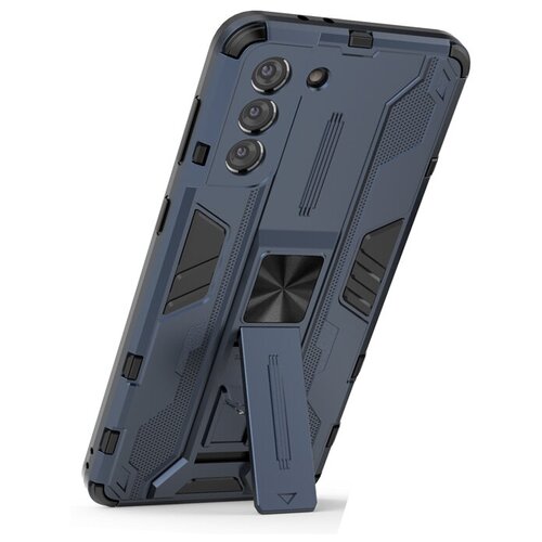 фото Противоударный чехол с подставкой transformer для samsung galaxy s21 plus black panther