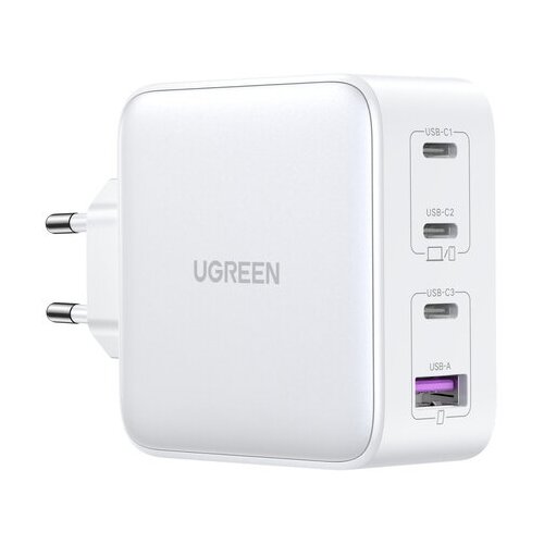 Сетевое зарядное устройство UGREEN CD226 (40747) Nexode 100W USB-A+3*USB-C GaN Tech Fast Charger EU. Цвет: серый