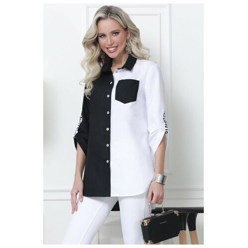 Блуза DStrend, размер 50, белый, черный блузка женская городская среда размер 44