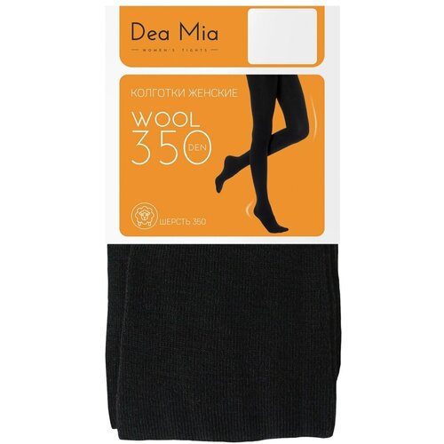 Колготки  DEA MIA Колготки DEA MIA WOOL 350 den шерстяные теплые, размер 5, черный