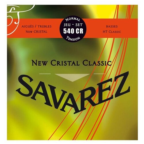 фото Savarez 540cr new cristal classic red standard tension струны для кл. гитары нейлон