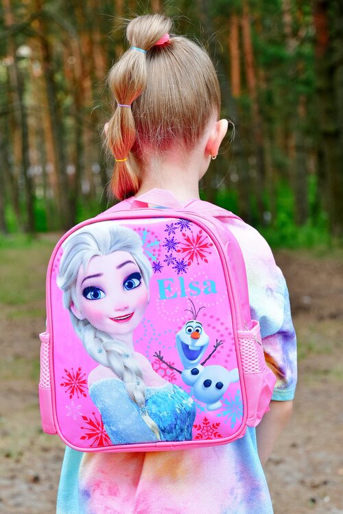 Рюкзак детский для девочек, дошкольный рюкзак Disney , в садик ранец каркасный Холодное сердце