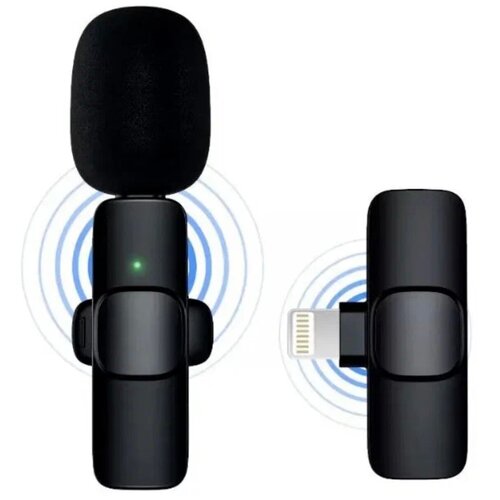 Микрофон Беспроводной Петличный К9 VIDEO CONTENTiPhone и iPadдинамическийбез шумазапись сторис и прямых эфироввсенаправленныйчерный 87100₽