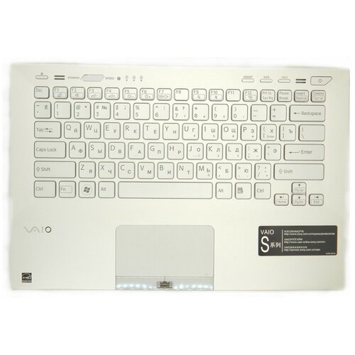 Клавиатура для ноутбука Sony VPC-S TopCase p/n: 148778371, NSK-SA1SQ, 9Z. N3VSQ.10R клавиатура для ноутбука sony 9z n7asw 10r