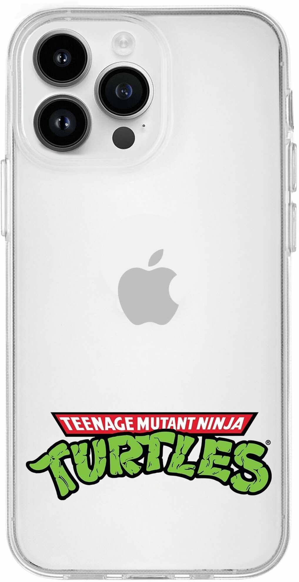 Чехол силиконовый для iPhone 13 Pro Max "Черепашки ниндзя / Mutant Turtles" с усиленным бортом для защиты камер - фотография № 1