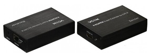 Удлинитель Vcom HDMI по витой паре до 60м extender +2б. п.