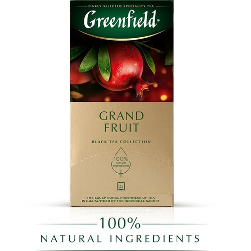 Чай GREENFIELD Grand Fruit черный ароматизированный, 25 пакетиков