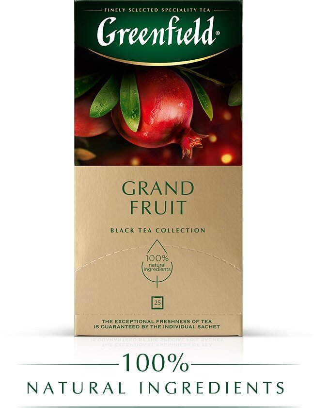 Чай черный Greenfield Grand Fruit, 25 пакетиков - фото №1