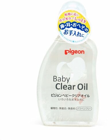 Масло PIGEON увлажняющее детское Baby Clear Oil возраст 0+ флакон 80мл