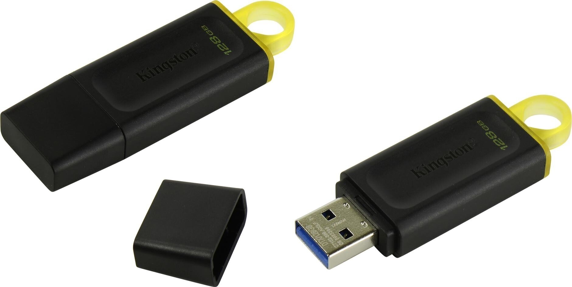 Флешка USB KINGSTON DataTraveler Exodia 64ГБ, USB3.1, черный и голубой [dtx/64gb] - фото №11