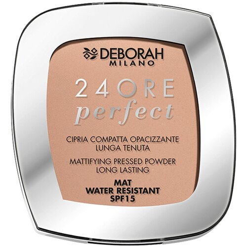 Deborah Milano Пудра для лица матирующая стойкая 24Ore Perfect, тон 04 beige / бежевый пудра для лица матирующая стойкая deborah milano 24ore perfect compact powder 9 г