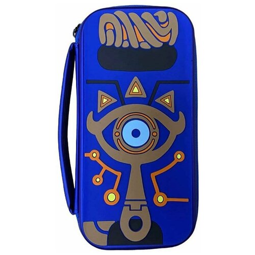 Чехол-сумка Carrying Case Zelda Sheikah Eye (Синий) (Switch/Switch OLED) чехол сумка для nintendo switch и oled zelda 3d со резиновыми вставками очень прочный синий