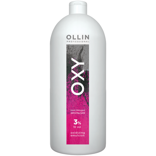 OLLIN Professional Окисляющая эмульсия Oxy 3 %, 1000 мл ollin professional color oxy oxidizing emulsion 3% 10 vol окисляющая эмульсия 1000 мл