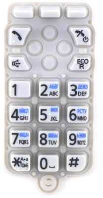 Оригинальная клавиатура PNJK1072X белая для радиотелефонов Panasonic серии KX-TG25
