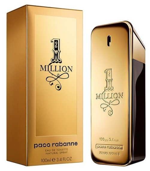 Мужская парфюмерная вода Paco Rabanne 1 Million, 100 мл