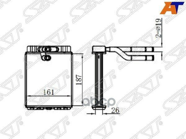 Радиатор Отопителя Салона Hyundai Hd-65/72/78/County Sat арт. ST-HY72-395-0