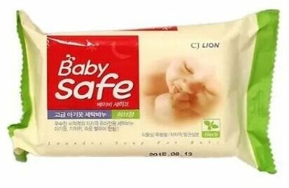 Мыло для стирки детских вещей CJ Lion Baby Safe с ароматом восточных трав, 190 г, 4 шт