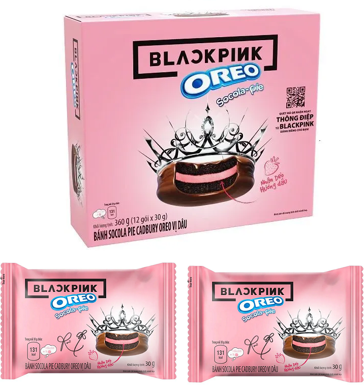 Пирожное OREO Blackpink Socola-Pie, со вкусом клубники (Индонезия), 360 г