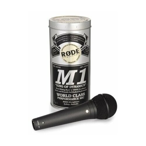 RODE M1 динамический кардиоидный микрофон rode podcaster кардиоидный студийный usb микрофон 28мм динамический капсюль ad разрешение 18бит