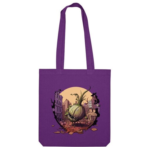 фото Сумка шоппер us basic, фиолетовый