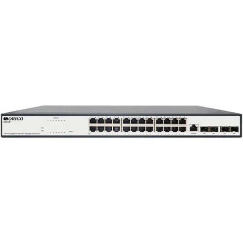 Управляемый L2 PoE-коммутатор ORIGO OS3228P/250W/A1A , 24x1000Base-T, 4x10GBase-X SFP+