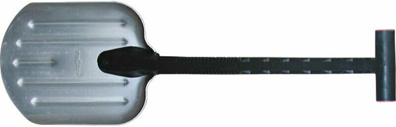 Лопата автомобильная алюминиевая, морозостойкий пластиковый черенок 195х260x700 мм Fit - фото №2