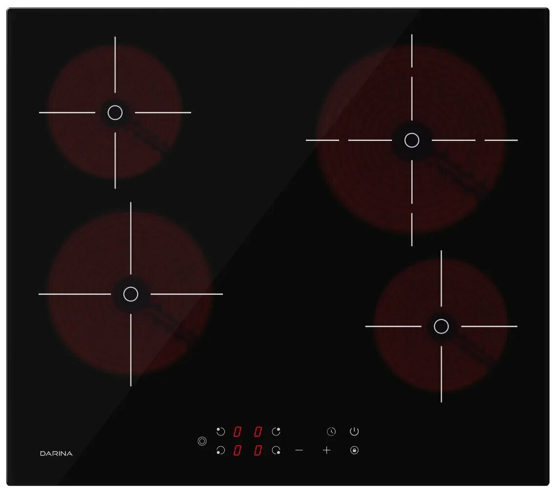 Варочная панель Darina PL E326 B, электрическая, независимая, черный - фото №11
