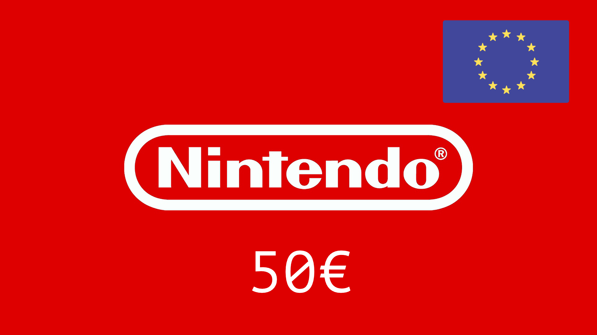 Карта пополнения Nintendo eShop (Европа) - 50€