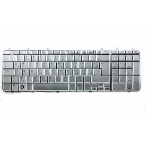 Клавиатура для ноутбука HP Pavilion DV7-1000DV7-1100DV7-1200 серебро 704₽