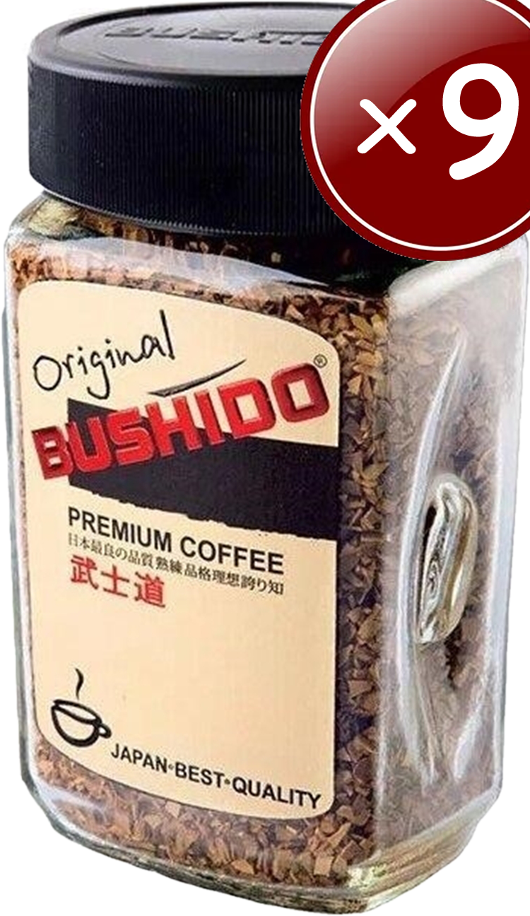 Кофе растворимый Bushido Original, стеклянная банка, 9 уп. по 100 г - фотография № 5