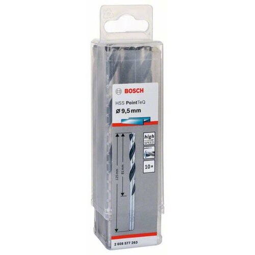 Сверло 9,5 PointTeQ (10 шт) поштучно BOSCH 2608577263