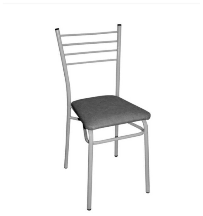 Стул Violet с мягким сиденьем, 38 x 35 x 86 см, серый - фотография № 1