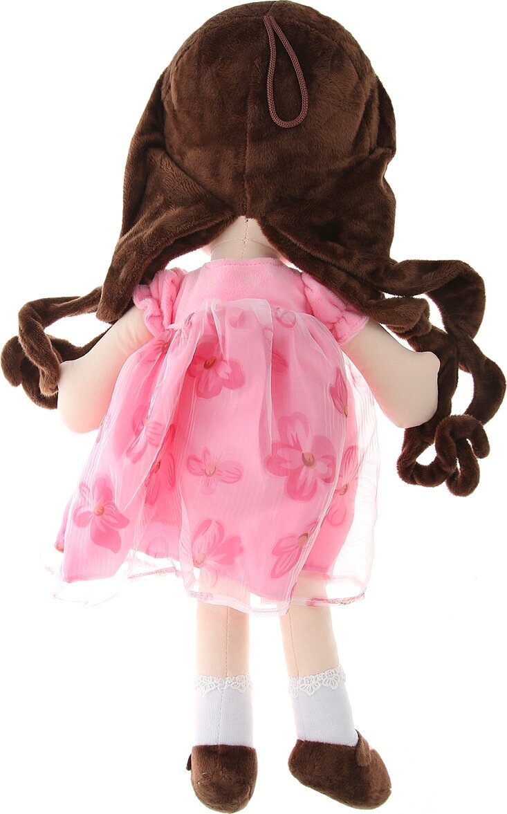 Кукла ABtoys Мягкое сердце, мягконабивная в розовом платье, 50 см M6047