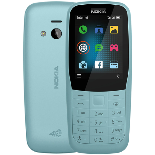 Сотовый телефон Nokia 220 2SIM Blue (2*SIM,2.4