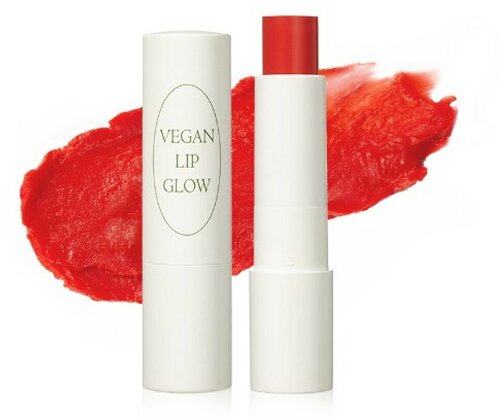 Nacific Vegan Lip Glow 03. Coral Rose Веганский бальзам для губ