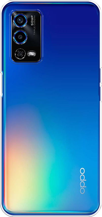 Силиконовый чехол на Oppo A55 4G / Оппо А55 4G, прозрачный