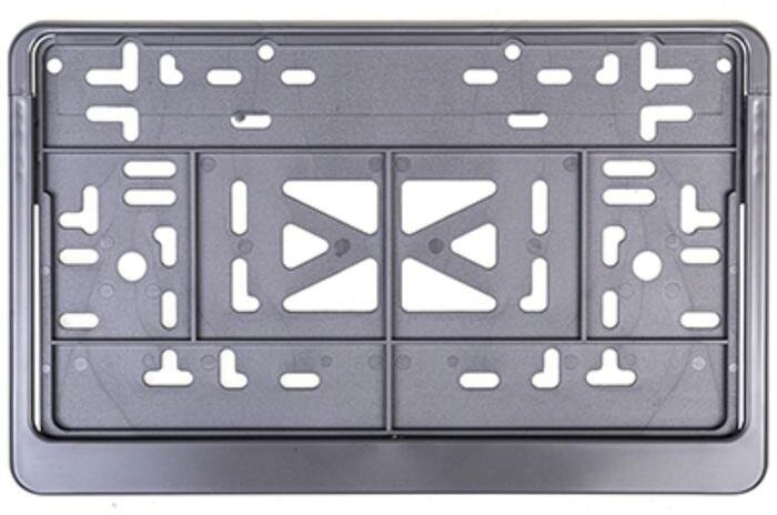 Skyway Рамка автомобильного номера Skyway, 290 x 170 мм, ГОСТ, с защелкой, серая, пластик