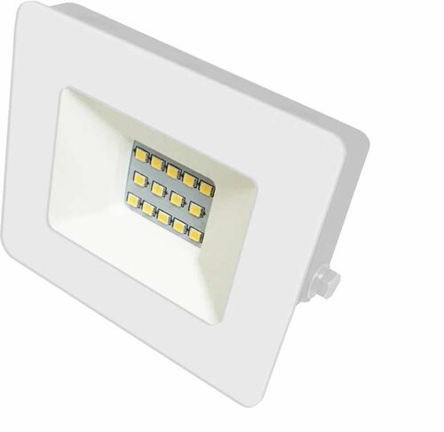 Прожектор Ultraflash LFL-1001, C01 белый, LED, SMD, 10 Вт, 230В, 6500К, 1 шт