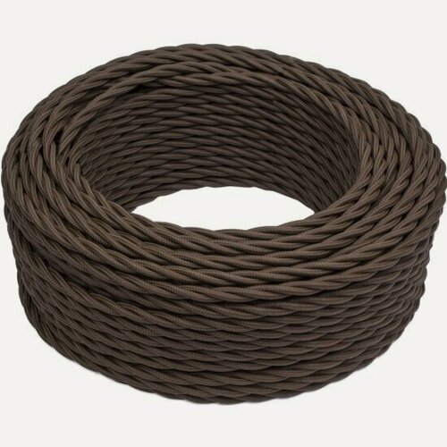 Изображение товара Провод ретро Bironi 2х1.5 матов. корич. (уп.50м) B1-424-72-50