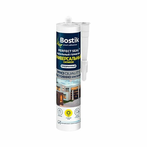 Герметик силиконовый универсальный Bostik Perfect Seal прозрачный 280 мл. герметик bostik perfect seal идеальный ванная силикон