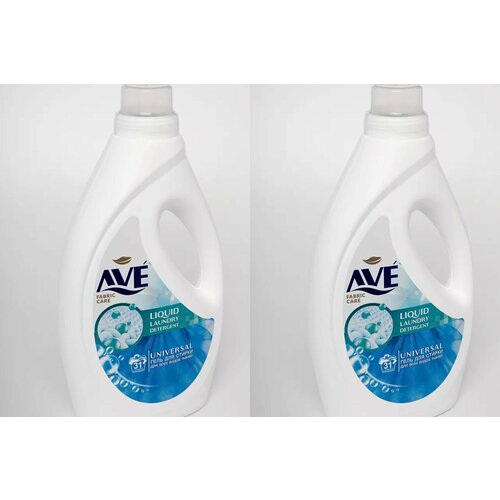 AVE Жидкое средство для стирки для всех видов тканей 1,9л, 2уп.
